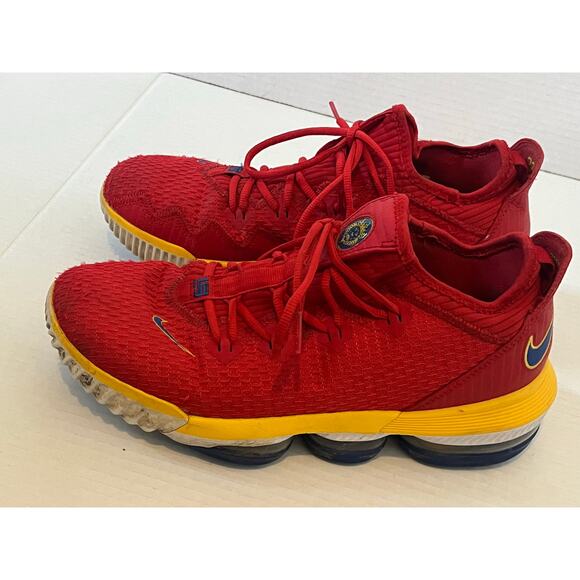 Men\'s Nike LeBron XVI Low SB Red/Blue Athletic Sneaker Trainers Shoes Size 9.5 main image 8